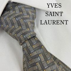 ☆【極美品】 YVES SAINT LAURENT 総柄 グレー 日本製 - メルカリ