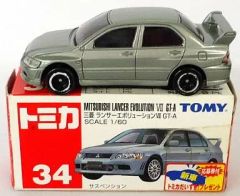 ◇絶版トミカ◇NO.34 三菱 ランサーエボリューションⅦ GT-A ランエボ