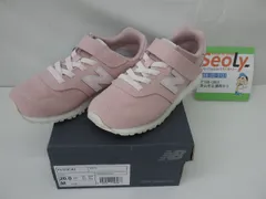 new balance ニューバランス 373 スニーカー 20.0cm ピンク キッズ ジュニア 子供 マジックテープ シューズ 靴 中古品