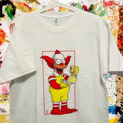 クラスティーリプリント Tシャツ 半袖 メンズ 新品 ドナルド マクドナルド shinpsons  シンプソンズ ドナルドマクドナルド マック キャラクター L XL XXL 個性的 レア ハイセンス トレンド