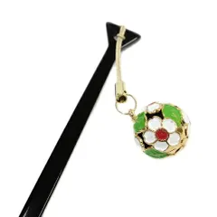 髪飾り 成人式 赤 振袖 袴 花 黒 白 緑 かんざし 鈴 花 鈴 桜鈴 桜 玉簪 玉かんざし 和柄 ゆらゆら おしゃれ かわいい シンプル No.9-4775