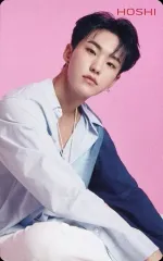 【中古】コレクションカード(男性) SEVENTEEN/HOSHI(ホシ)/膝上・座り・両手伸ばし・背景ピンク/CD「JAPAN 2ND MINI ALBUM『24H』」Loppi・HMV特典オリジナルスペシャルフォトカード 第1弾