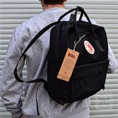 FJALLRAVEN フェールラーベン リュックサック レザーつき　KANKEN 7L/ 16L /20Lブラック FK09