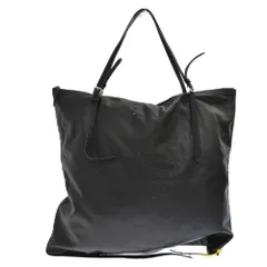 Martin Margiela 11 (マルタンマルジェラ) 22SS OVERSIZED LEATHER TOTE BAG W/ POUCH オーバーサイズレザートートバッグ ブラック ポーチ付 S36WC0149のサムネイル