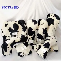 《BOSS.y 様》ゴルフヘッドカバー3点セット/ホルスタイン