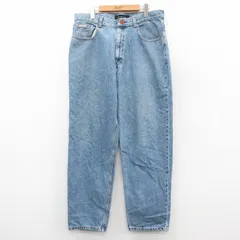 W35/古着 カルバンクライン ブランド ジーンズ メンズ テーパード コットン 紺 ネイビー デニム 25sep25 中古 ボトムス ジーパン Gパン ロ