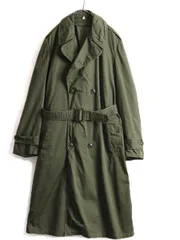 50s 米軍実物 US ARMY コットン サテン オーバー トレンチ コート