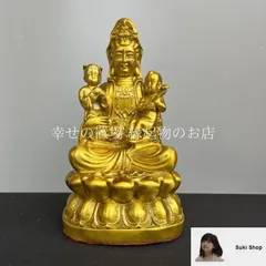 子供を抱いた観音様　慈母観音　時代物　骨董アンティーク　マリア観音No.183 子供を抱いた観音様 慈母観音 時代物 骨董アンティーク マリア