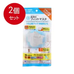 2個まとめ買い  BMC フィットマスク 使い捨てサージカル レギュラーサイズ 7枚入 メール便送料無料 × 2個セット