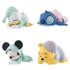 【中古】トレーディングフィギュア 全4種セット 「ディズニーキャラクター まだねむたい」