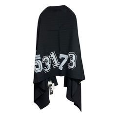 定価29,700円 BLACK COMME des GARÇONS ナンバリングマフラー 1H-K401 GARCONS ブラックコムデギャルソン ブラック 黒 ストール ナンバリング 数字 NUMBER