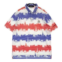 サイズ：M LE COQ GOLF ルコックゴルフ QG2811 半袖ポロシャツ 総柄 ホワイト系 [240101455760] ゴルフウェア メンズ ストスト