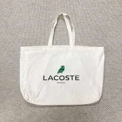 未使用　ラコステ　折りたたみ大型トートバック　エコバック 大容量 ポケットエコバッグ Lサイズ Wポケット エコバッグ