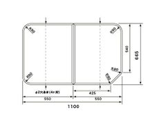 新品未開封！】パナソニック 風呂ふた1110×727mm 断熱組フタ 1216 