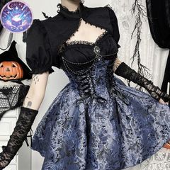 チャイナ風ゴスロリ魔女ワンピースセット ロング丈 – ロリータ