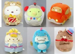 【中古】キーホルダー 全6種セット ボールチェーン付きぬいぐるみ 「映画 すみっコぐらし ツギハギ工場のふしぎなコ」