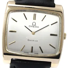 ✨OMEGA✨ジュネーブ✨オートマチック✨デイト✨スクエア✨腕時計✨ 美品 オメガ ジュネーブ スクエア ゴールド デイト