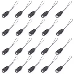 [XIAOBUDING] ストラップ パーツ 部品 着脱式ストラップパーツ ストラップアダプター イックリリースバックルキッ クイックコネクター ク スタイリッシュ コンパクト 使い勝手の良さ 20個入り （ブラック）