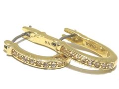 美品 FENDI フェンディ ☆ エフイズ ピアス ゴールドカラー