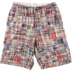 古着 ラルフローレン Ralph Lauren POLO by Ralph Lauren チェック柄 パッチワーク コットンショーツ ショートパンツ/eaa553344