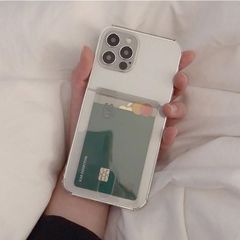 iPhone13 ケース Pro ProMax 12 mini 11 SE3 SE2 XR XS iPhone7 8 アイフォン アイホン 携帯 スマホ カバー クリア 透明 カード収納 おしゃれ 韓国 ソフト 185