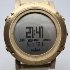 稼働品】SUUNTO スント ESSENTIAL ゴールド ホワイト デジタル