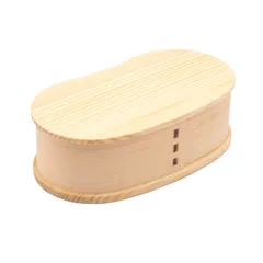 【在庫処分】box store) bento 曲げわっぱ 弁当箱 木製 wappa 17×9cm ランチボックス 一段 和歌山峠のわっぱめし弁当箱屋さん(wakayama 豆型 ナチュラル A-21-272342