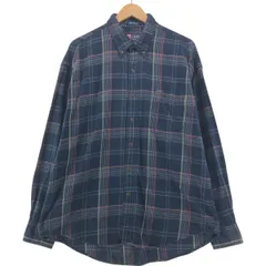 古着 90年代 ラルフローレン Ralph Lauren CHAPS チャップス 長袖 ボタンダウン フランネルチェックシャツ メンズXL相当/eaa548987