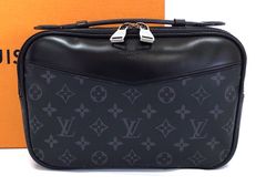 超美品✨ルイヴィトン モノグラム・エクリプス バムバッグ 黒 LV 総柄