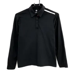 アディダス 長袖ポロシャツ 黒 A裏微起毛 DIZERO レディース S/P ゴルフウェア adidas