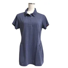 値下げ不可 FILA GOLF　レディース　Aライン　半袖ポロシャツ　ネイビー　ゴルフウェア　L