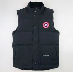 良品★CANADA GOOSE・カナダグース Freestyle Vest フリースタイル メンズ ブランドアイコンワッペン付き ダブルジップボタン比翼仕立て ダウンベスト(XS/M相当)メンズダウンベスト ブラック カジュアル ジャケット 秋冬物 アウター