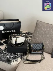 CHANEL ワンダラー バッグ スモールサイズ - ブラック＆ホワイト 20cm [本日特価|新品未使用品]-WT0輸入-UF81