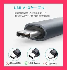 【スタッフおすすめ！】USB Type C ケーブル 【3本セット 1m/1m/2m】3A 急速充電 cタイプ QuickCharge3.0対応 高速データ転送 高耐久ナイロン素材 Samsung Galaxy S10 / Note / H