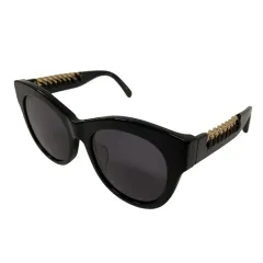ステラマッカートニー STELLA McCARTNEY サングラス アイウェア オーバル SC0064SA 黒 ブラックのサムネイル