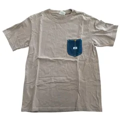 z1336 Lee リー Tシャツ 半袖 ベージュ デニム胸ポケット メンズ Sサイズ