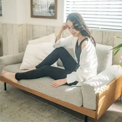 【新品未使用】 ダイアアロー コンジュンク 裏フリース起毛 ジャガード調 ヨーク付き レギンスパンツ ブラック XL【参考価格￥3,900-】