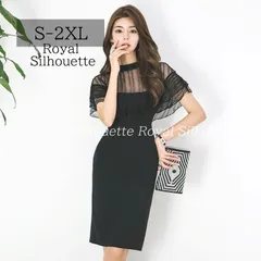 キャバドレス ドレスブラック 黒 タイトスカート ナイトドレス ワンピース 着痩せ ロング丈 大きいサイズ S M L XL 2XL XXL オシャレ おしゃれ お呼ばれ ミディアムスカート 上品 エレガント 大人かわいい フォーマル