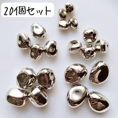 シルバー変形ビーズ まとめ売り ミニ 小粒 小さめ 丸型 ハンドメイドパーツ アクセサリー ピアス イヤリング チャーム ブレスレット ネックレス クラフト 工作 リメイク DIY おしゃれ 銀 かわいい 小粒 素材