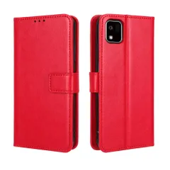 【数量限定】For For For かんたんスマホ3 かんたんスマホ3 A205KC A205KC 用のケース 用のケース かんたんスマホ3 手帳型 手帳型 ケース ケース カバー 【Hcsxlcj】A205KC カバー (レッド) 用の手帳型
