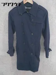 ◇ UNTITLED アンタイトル 長袖 トレンチ コート サイズ2 ネイビー レディース 【中古】 【1002800440900】