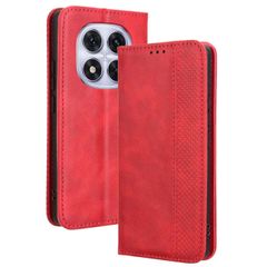Redmi Note 14 Pro 5G ケース 手帳 チェック柄 合革 レトロ 手帳 ケース 【Color】レッド