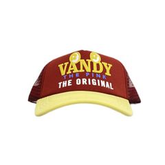 30%OFF VANDYTHEPINK / original burger shop trucker hat burgundy/gold