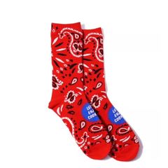 【新品・未使用】Cookman SOCKS (PAISLEY) RED クックマン ソックス (ペイズリー) レッド