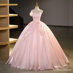 カラードレス 編み上げ ピンク ビスチェ 光沢 ロングドレス 結婚式 二次会 発表会 演奏会 ウェディングドレス ウエディングドレス 花嫁 前撮り プリンセスドレス