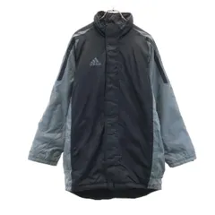 アディダス ベンチコート L ブラック系 adidas メンズ 古着 【240203】