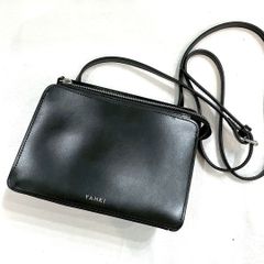 美品★ YAHKI ヤーキ ダブルフェイスレザー クロスボディ ショルダーバッグ ブラック