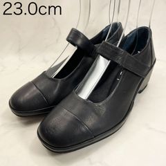 【新品 訳あり】ディッシー　アンクルベルトスクエアパンプス　23.0㎝　黒