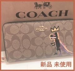 COACH 新品 ブラック 長財布 メンズ レディース コーチ 財布 黒 137