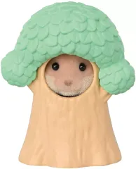 【中古】おもちゃ 4.カワウソの小さい赤ちゃんと葉っぱ・幹 「シルバニアファミリー 赤ちゃんコレクション 赤ちゃんお花畑のおともだちシリーズ」